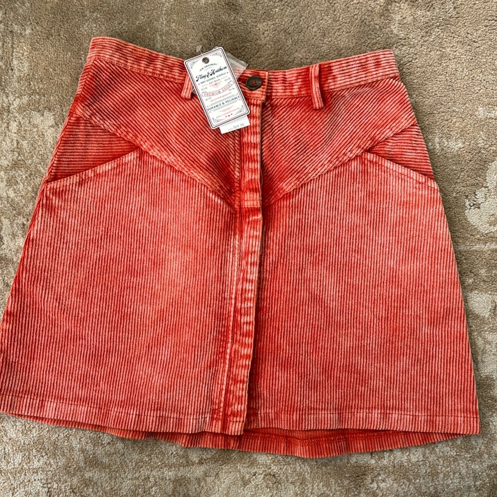 NWT Flag & Anthem Corduroy Skirt
